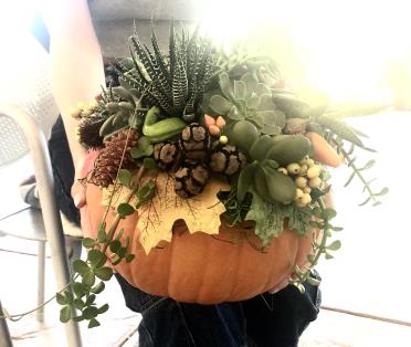 Pumpkin Flower arrangement.